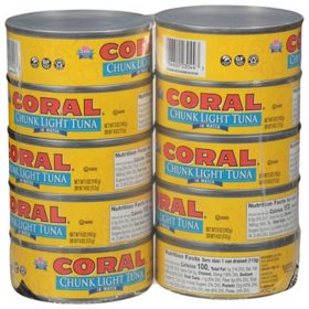 Coral Chunk Light Tuna in Water - 10/5oz