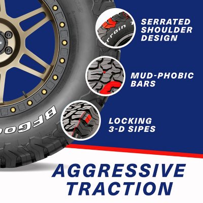 BFGoodrich All-Terrain T/A KO2 - LT265/65R17/E 120S Tire - Sam's Club