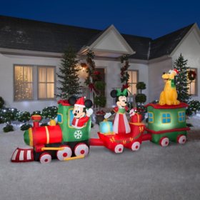 Disney Pre-lit 16' Long Inflatable Christmas Train