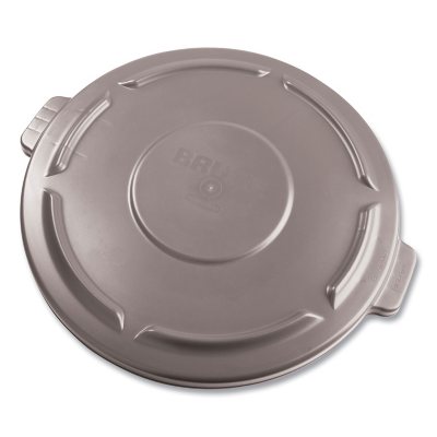 Rubbermaid Commercial Vented Round Brute Lid 24 1/2 x 1 1/2 Gray 264560GY 