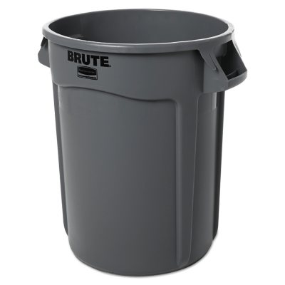 Rubbermaid Brute Trash Can, 32 gal. (Choose Your Color):- Gray