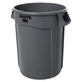 Rubbermaid Brute Trash Can, 32 gal., Choose Color