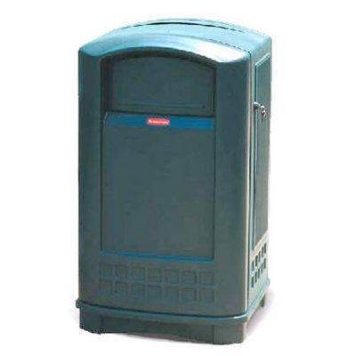 Rubbermaid Plaza Trash Can Dark Green 50 gal. Sam's Club