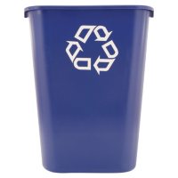 Rubbermaid Commercial Deskside Recycling Container - Blue - 41 1/4 qt.