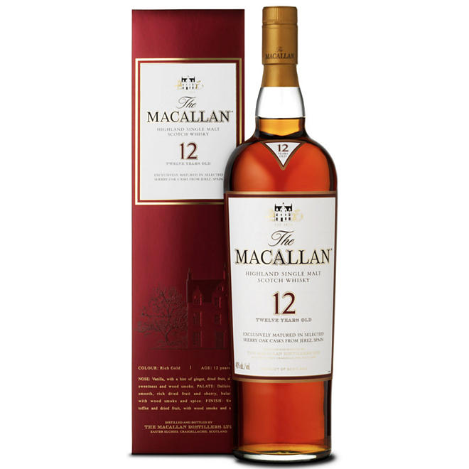 The Macallan 12 Year Old Scotch Whisky (750 ml)