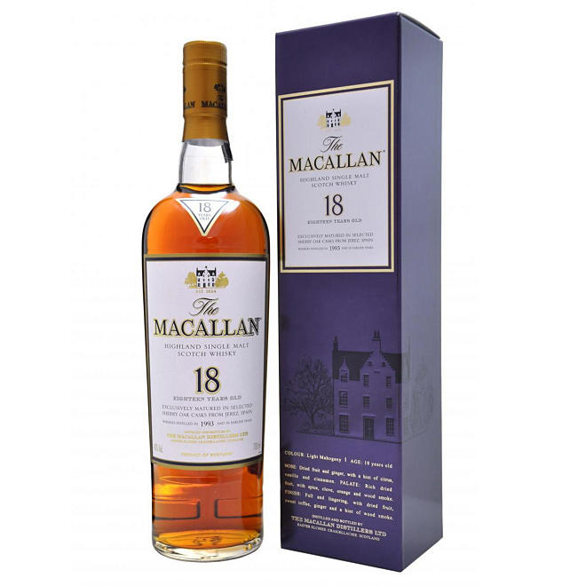 The Macallan 18 Year Old Scotch Whisky (750 ml)