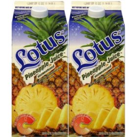 Lotus Pineapple Juice 64 fl. oz., 2 pk.