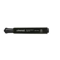 Universal® Permanent Marker, Chisel Tip, Black, 36/Pack
