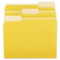 Universal File Folders, 1/3 Cut One-Ply Top Tab, Letter, 100/Box (Various Colors)