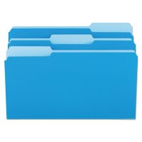 Universal File Folders, 1/3 Cut One-Ply Top Tab, Legal, 100/Box (Various Colors)