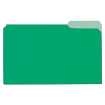 UPC 087547105221 product image for Universal File Folders, 1/3 Cut One-Ply Tab, Legal, Bright Green/Light Green, 10 | upcitemdb.com
