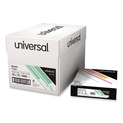 UPC 087547112038 product image for Universal® Colored Paper, 20lb, 8-1/2 x 11, Green, 500 Sheets/Ream | upcitemdb.com
