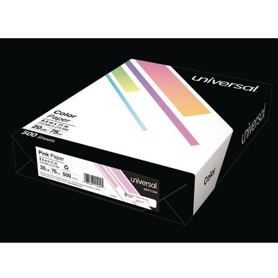 UPC 087547112045 product image for Universal® Colored Paper, 20lb, 8-1/2 x 11, Pink, 500 Sheets/Ream | upcitemdb.com