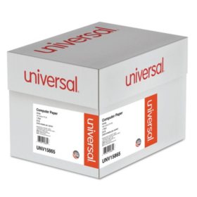 Universal® Computer Paper, 20lb, 14-7/8 x 11", White, 2400 Sheets