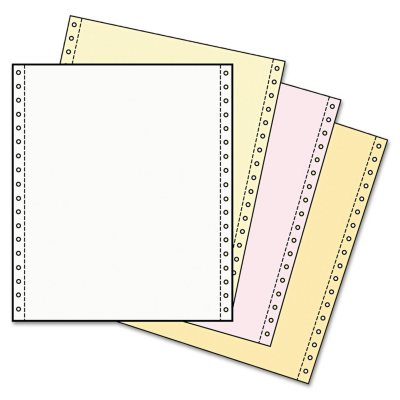 Universal Computer Paper, 3-Part Carbonless, 15lb, 9-1/2 x 11, 1200 Sheets