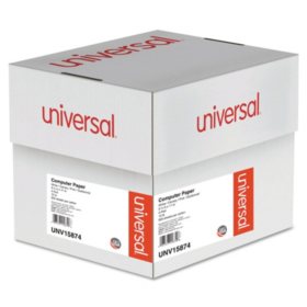 Universal® Multicolor Paper, 4-Part Carbonless, 15lb, 9-1/2" x 11", Perforated, 900 Sheets