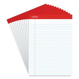 School Smart 3-Hole Punched Filler Paper, Letter Size, Blue, 100 Sheets