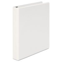 Universal Economy Round Ring View Binder, White, 6/Pack, Select a Size