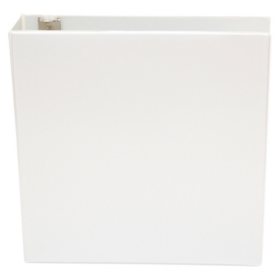 Universal Economy Round Ring View Binder, White, 6/Pack, Select a Size