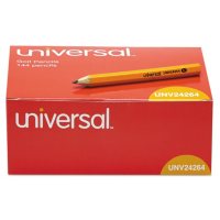 Universal® Golf & Pew Pencil, HB, Yellow Barrel, 144ct.