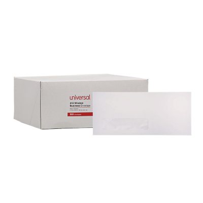 UPC 087547352113 product image for Universal® Window Business Envelope, #10, 4 1/8 x 9 1/2, White, 500/Box | upcitemdb.com