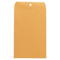 Universal Clasp Envelope, Side Seam, 28lb, 6" x 9", Kraft, 100ct.