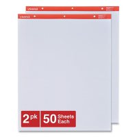 Universal™ Easel Pads/Flip Charts, 27 x 34, White, 50 Sheets, 2/Carton