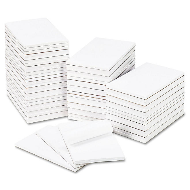 Universal® Bulk Scratch Pads, Unruled, 5" x 8", White, 100 Sheet Pads, 64 Pads/Carton