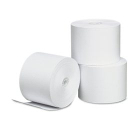 Universal® Single-Ply Thermal Paper Rolls, 2 1/4" x 165 ft., White, 3/Pack
