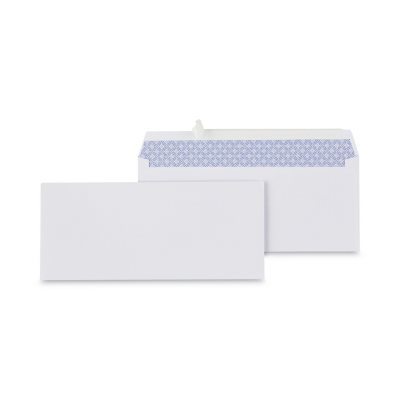 Universal Peel Seal Strip Security Envelope, #10, 4 1/8" x 9 1/2", White, 100/Box