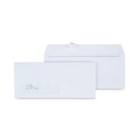 Universal® Peel Seal Strip Business Envelope, #10, 4 1/8" x 9 1/2", Window, White, 500/Box