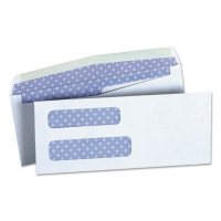 Universal® Double Window Check Envelope, #8 5/8", 3 5/8" x 8 5/8", White, 500/Box