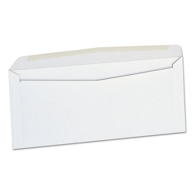 Universal® Side Seam Business Envelope, Side, #10, 4 1/8" x 9 1/2", White, 500/Box