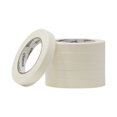 4 Rolls White Painters Tape Masking Tape 2 1 3/4 1/4 Inch Wide, Multi Size  Assor