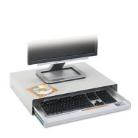 Innovera - Standard Desktop Keyboard Drawer, 20-5/8w x 10d -  Light Gray