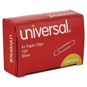 ACCO - Paper Clips, #1 Size, Smooth, 100 Count - 10 Pack