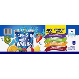 Capri Sun 100percent Juice Variety Pack Pack Of 40 Pouches