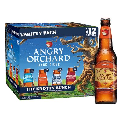 Angry Orchard Hard Cider Variety Pack (12 fl. oz bottle, 12 pk.) - Sam