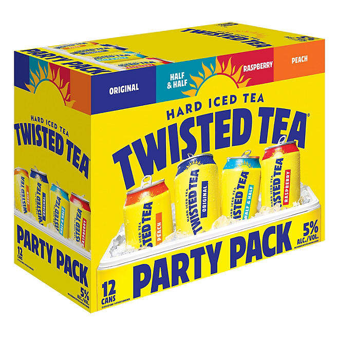 Twisted Tea Hard Iced Tea Party Pack 12 fl. oz. can, 12 pk.