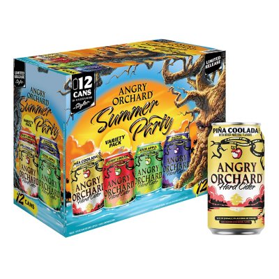 Angry Orchard Hard Cider Summer Party Pack Variety, Spiked (12 fl. oz