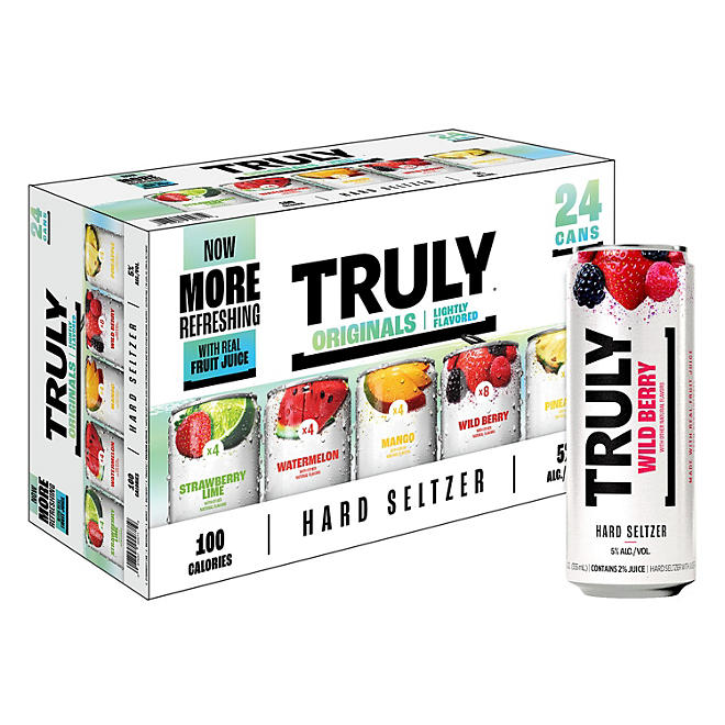 Truly Hard Seltzer Spiked & Sparkling Variety (12 fl. oz. can, 24 pk.)