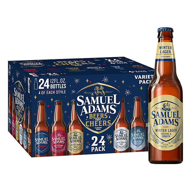 Samuel Adams Beers for Cheers Winter Classics Seasonal Variety Beer 12 fl. oz. bottle, 24 pk.									