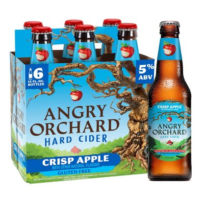 Angry Orchard Apple Ginger Hard Cider (12 oz. bottles, 6 pk.) - Sam's Club