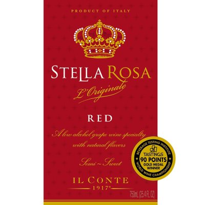 Stella Rosa Red Semi-Sweet Red Wine (750 ml bottle) - Sam's