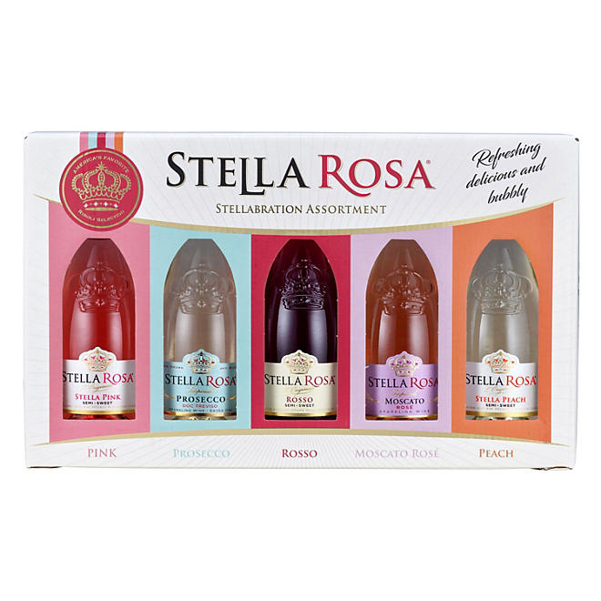 Stella Rosa Stellabration Assortment Gift Pack 187 ml, 5 pk.