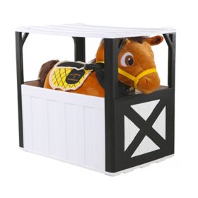 Yellowstone Plush 6-Volt Ride-On Horse with Stable