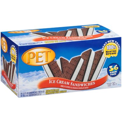 PET® Ice Cream Sandwiches  fl. oz. - 36 ct. - Sam's Club