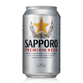Sapporo Premium Lager Beer, 12 fl. oz. can, 12 pk.