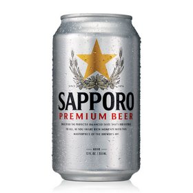Sapporo Premium Beer 12 fl. oz. can, 12 pk.