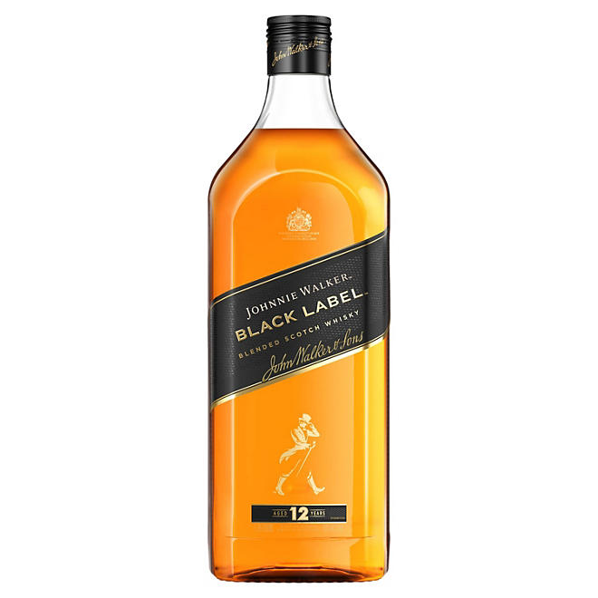 Johnnie Walker Black Label Blended Scotch Whisky 1.75L